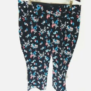 Lane Bryant Allie Floral Crop Pants